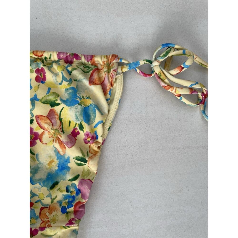 Pacsun Swim String Bikini Bottom Floral Swimwear Beach Summer - Picture 7 of 8
